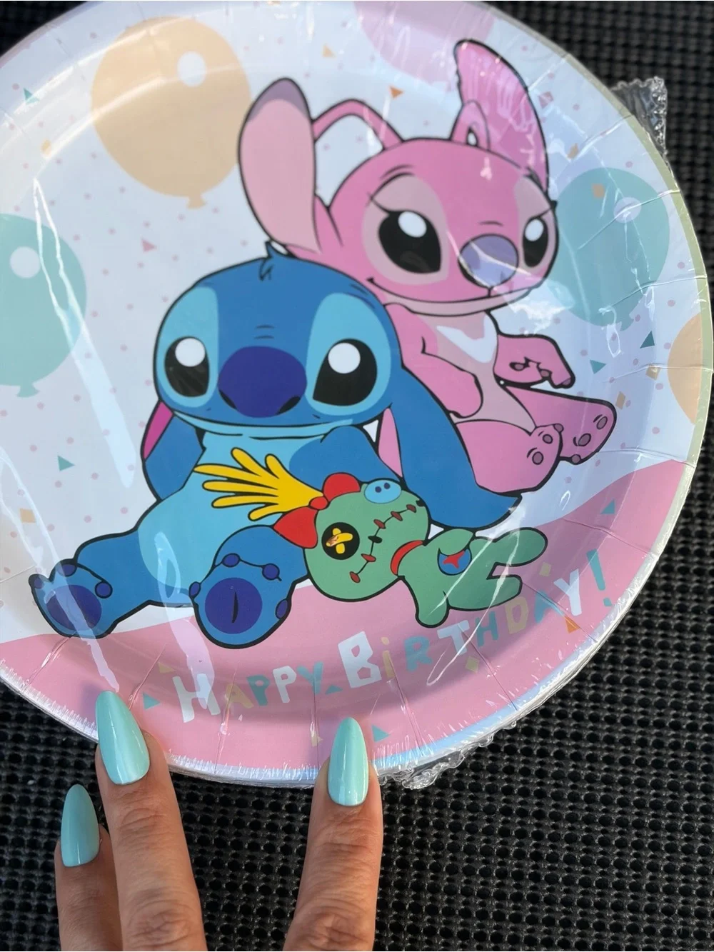 Disney Pink & Blue Stitch and Angel Birthday Party Pack
